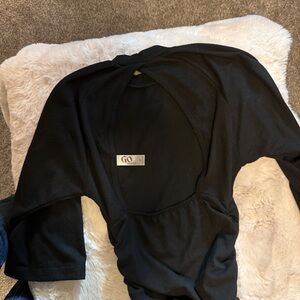Go Couture Elegant Black Top